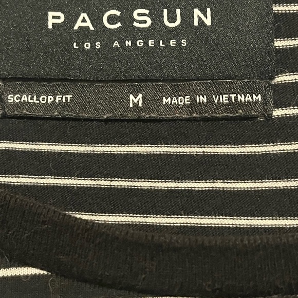 PacSun Striped T-shirt Sz Med - Picture 7 of 7